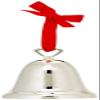 Reed & Barton 329/2 Ringing In The Season Silverplate Bell Ornament, Christmas view 2