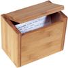 Lipper International Bamboo Wood Recipe Card Box, 7-1/2" x 4-1/2" x 5" view 1