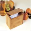 Lipper International Bamboo Wood Recipe Card Box, 7-1/2" x 4-1/2" x 5" view 2