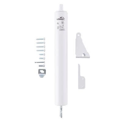 Wright Products Heavy-Duty Pneumatic Storm Door Closer  Durable, Adjustable, Quiet-Closing with Hold-Open Feature (Transitional, White)