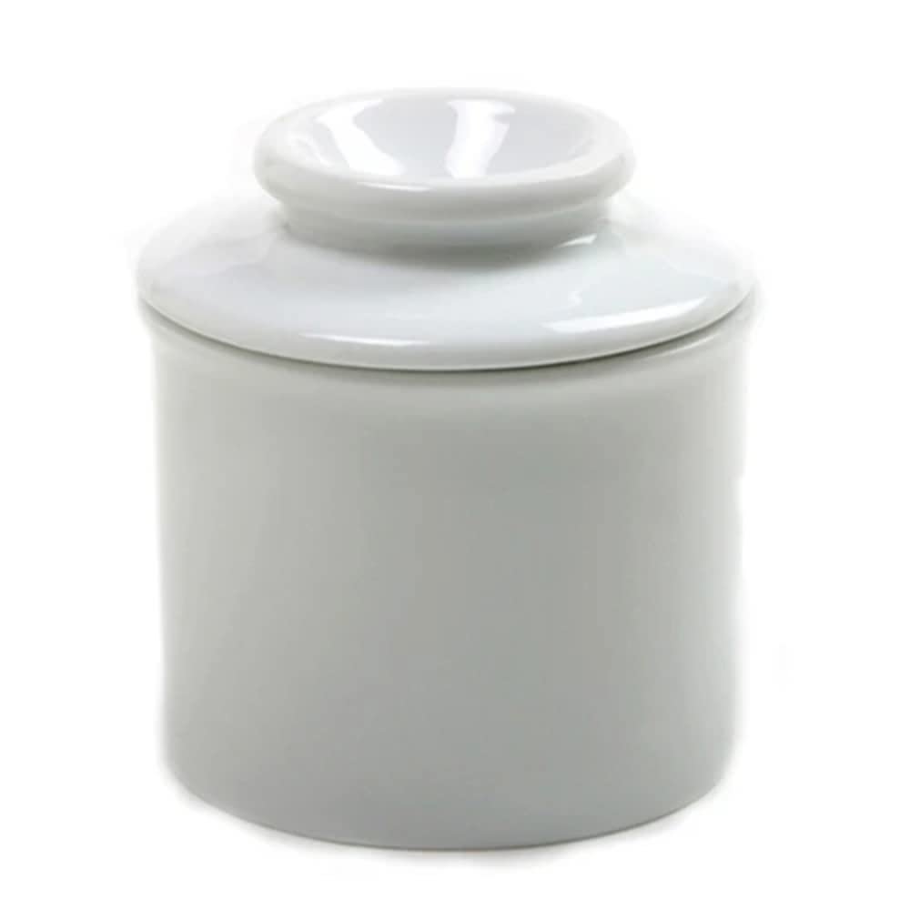 Norpro Porcelain Butter Keeper, White, 1 LB