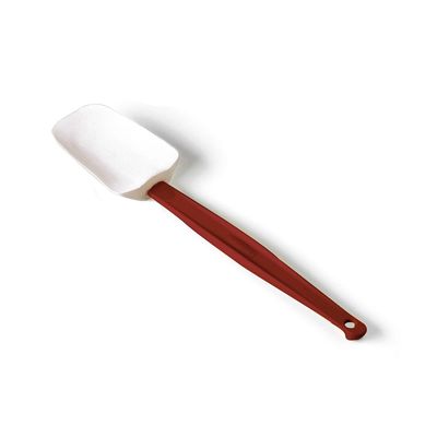 Rubbermaid Commercial Products High Heat Resistant Silicone Heavy Duty Spatula/Food Scraper 16.5-Inch 500 Degrees F Red handle for Baking/Cooking/Mixing Commercial Dishwasher Safe
