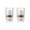 Bodum 15oz Pavina Double Wall High-Heat Borosilicate Glass, Set of 2, Clear view 1