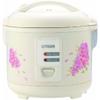 Tiger JAZ-A10U-FH 5.5-Cup (Uncooked) Rice Cooker and Warmer with Steam Basket, Floral White view 1