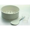 Tiger JAZ-A10U-FH 5.5-Cup (Uncooked) Rice Cooker and Warmer with Steam Basket, Floral White view 2