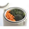 Tiger JAZ-A10U-FH 5.5-Cup (Uncooked) Rice Cooker and Warmer with Steam Basket, Floral White view 3