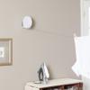 Household Essentials Single Line Retractable Clothesline for Hanging Laundry, 40 Feet, White view 1