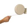 Household Essentials Single Line Retractable Clothesline for Hanging Laundry, 40 Feet, White view 4