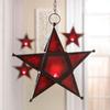 Gallery of Light 12288 Red Glass Star Lantern, Multicolor view 2