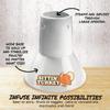 Sittin' Turkey Ceramic Beer Can Roaster & Steamer-Easily Infuse Marinades & BBQ Flavors for Juicy, Flavorful Meat- XL Base Perfectly Cooks up to 18lb Turkey- New Years Dinner & Holiday Party Essential view 4