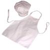 Kids White Chef Apron and Hat Set Child Size view 1