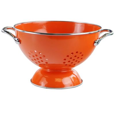 Calypso Basics by Reston Lloyd Powder Coated Enameled Colander, 3 Quart, Orange