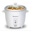 Elite Gourmet ERC-003 Electric Rice Cooker with Automatic Keep Warm Makes Soups, Stews, Grains, Hot Cereals, White, 6 Cups Cooked (3 Cups Uncooked) view 1