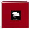 Fabric Frame Cover Photo Album 200 Pockets Hold 4x6 Photos, Apple Red view 1