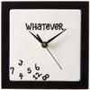 Enesco Whatever. Scrambled Numbers Always Late 7.5 x 7.5 Inch Square Hanging Wall Clock view 2