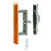 Slide-Co 14186 3-15/16 In., Gray Diecast, Sliding Patio Door Handle with Wood Handle (Single Pack) view 1