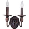 Maxim Lighting Towne 2-Light Chandelier | Oil Rubbed Bronze Finish | Early American Dining Room Chandelier | 11032OI view 1