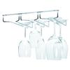 Oenophilia Under Cabinet Stemware Rack, Wine Glass Holder Under Cabinet Kitchen, Chrome Finish, Holds 6-9 Glasses Depending on Style view 1