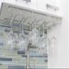 Oenophilia Under Cabinet Stemware Rack, Wine Glass Holder Under Cabinet Kitchen, Chrome Finish, Holds 6-9 Glasses Depending on Style view 3