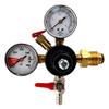 Double Gauge Nitrogen Regulator for Draft Beer Keg Dispensing - Nitro Style Draught Beer view 1