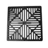 NDS 1211G* Square Catch Basin Drain Grate, Diamond Design, Fits 12-Inch Catch Basin Drain, Risers and Low Profile Adapter, 12-Inch, Plastic, Black view 2