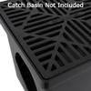 NDS 1211G* Square Catch Basin Drain Grate, Diamond Design, Fits 12-Inch Catch Basin Drain, Risers and Low Profile Adapter, 12-Inch, Plastic, Black view 4