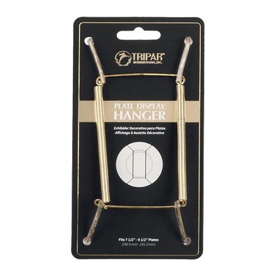 TRIPAR 7.5-9.5 Inch Brass Plate Wire Wall Plate Hanger