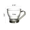 Bormioli Rocco Verdi Espresso Cup With Stainless Steel Handle, Set of 4, Gift Boxed, 3.5 ounces view 3