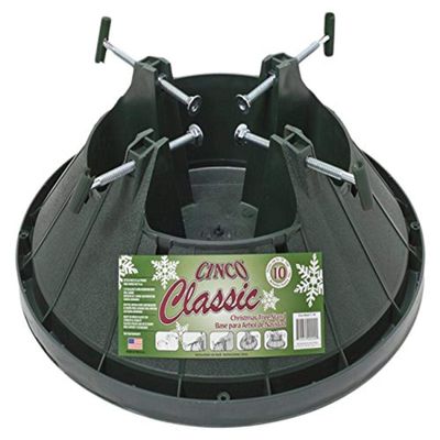 Good Tidings Cinco C-148 Classic Tree Stand For Up To 10' Trees, Medium, Green