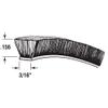 Prime-Line T 8658 Window Pile Weatherstrip, Slide-in style for 3/16 in. channel, Gray, (18 foot) view 2