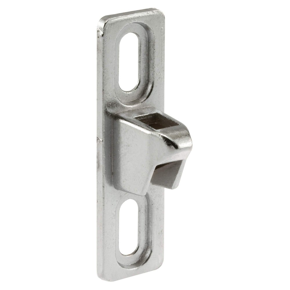 Slide-Co 142029 Sliding Door Keeper, Diecast, Chrome Plated, 1-11/16 Mounting Holes (Single Pack)