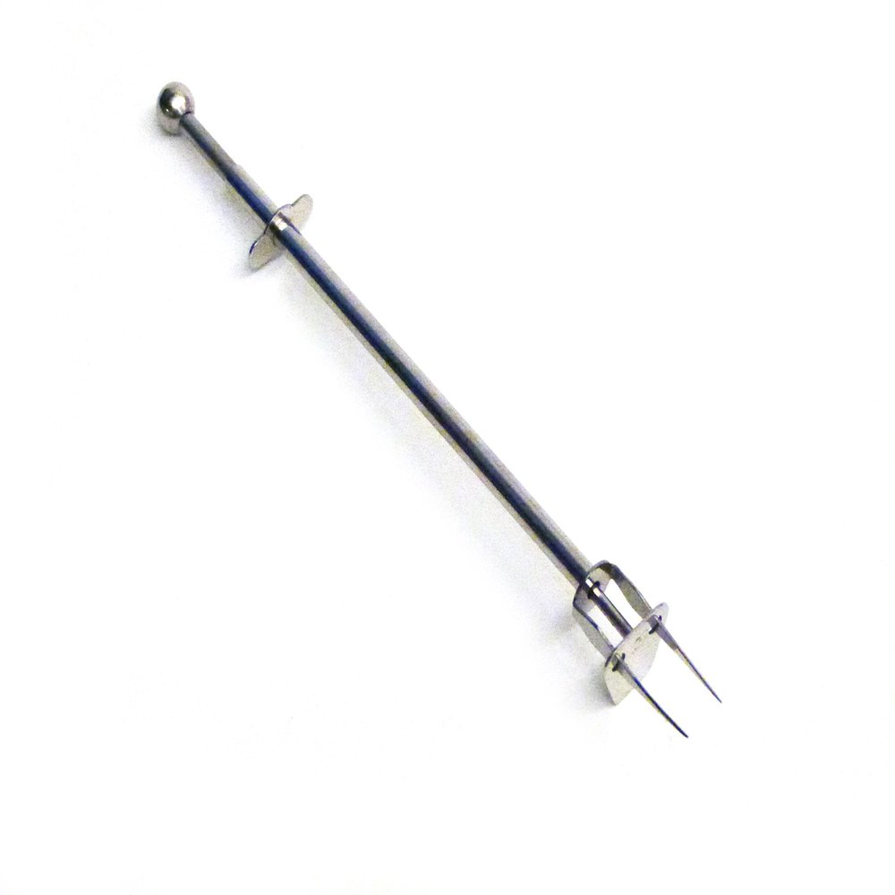 RSVP International Endurance Kitchen Collection Condiment Utensils, 8.25 x 0.87 x 0.87", Long Reach Pickle Fork