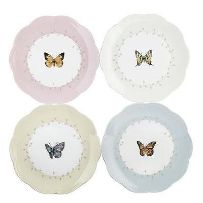 Lenox 6444731 Butterfly Meadow 4-Piece Dessert Plate Set