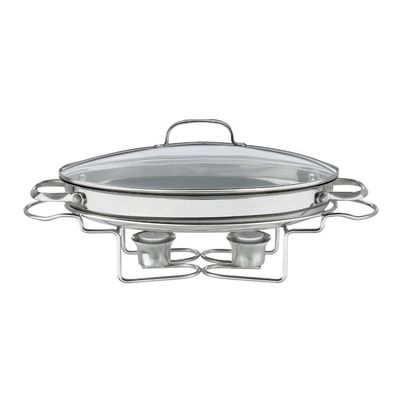 Cuisinart 7BSO-34 Stainless 13-1/2-Inch Oval Buffet Servers, Silver