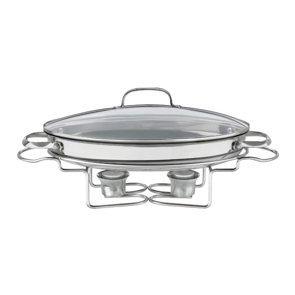 Cuisinart 7BSO-34 Stainless 13-1/2-Inch Oval Buffet Servers, Silver
