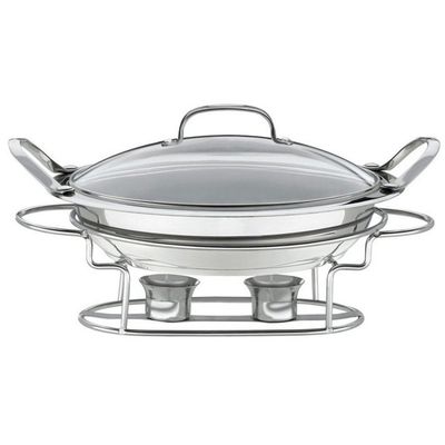 Cuisinart 7BSR-28 Stainless 11-Inch Round Buffet Servers , Silver