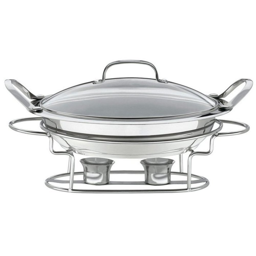Cuisinart 7BSR-28 Stainless 11-Inch Round Buffet Servers , Silver