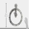 Kikkerland Big Wheel Revolving Wall Clock, Silver view 4