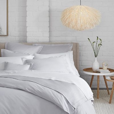 Celeste Linens by Sferra, Queen Flat Sheet, Ivory