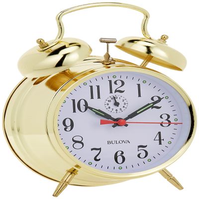 Bulova B8124 Bellman Clock, Brass Finish