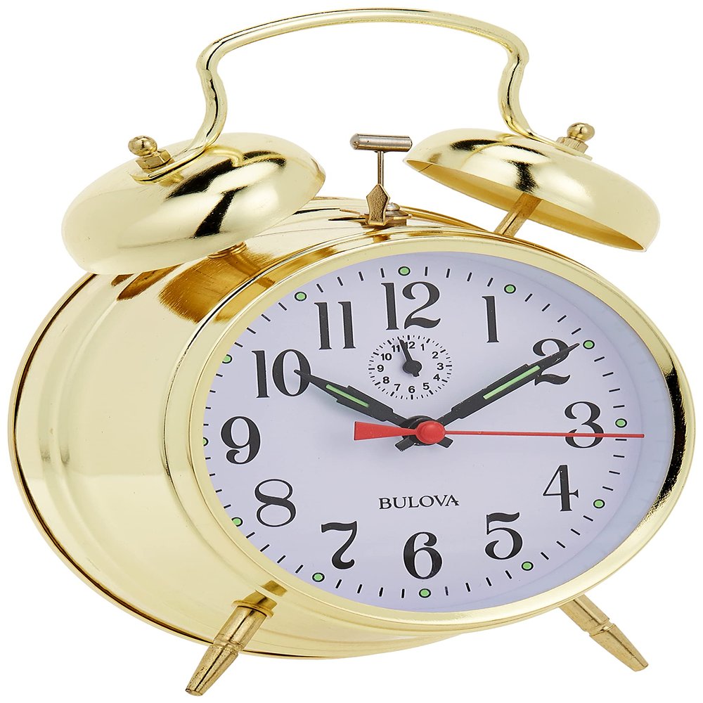 Bulova B8124 Bellman Clock, Brass Finish