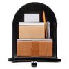 Gibraltar Mailboxes Stanley Extra-Large Capacity Galvanized Steel Black, Post-Mount Mailbox, ST200B00 view 2