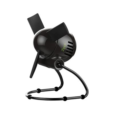 Vornado Zippi Small Personal Fan, Foldable Cooling for Desk, 2 Speed Settings, Soft Nylon Blades, Directable Airflow, Compact Design, Perfect Fan for Office and Bedroom, Multiple Color Options, Black