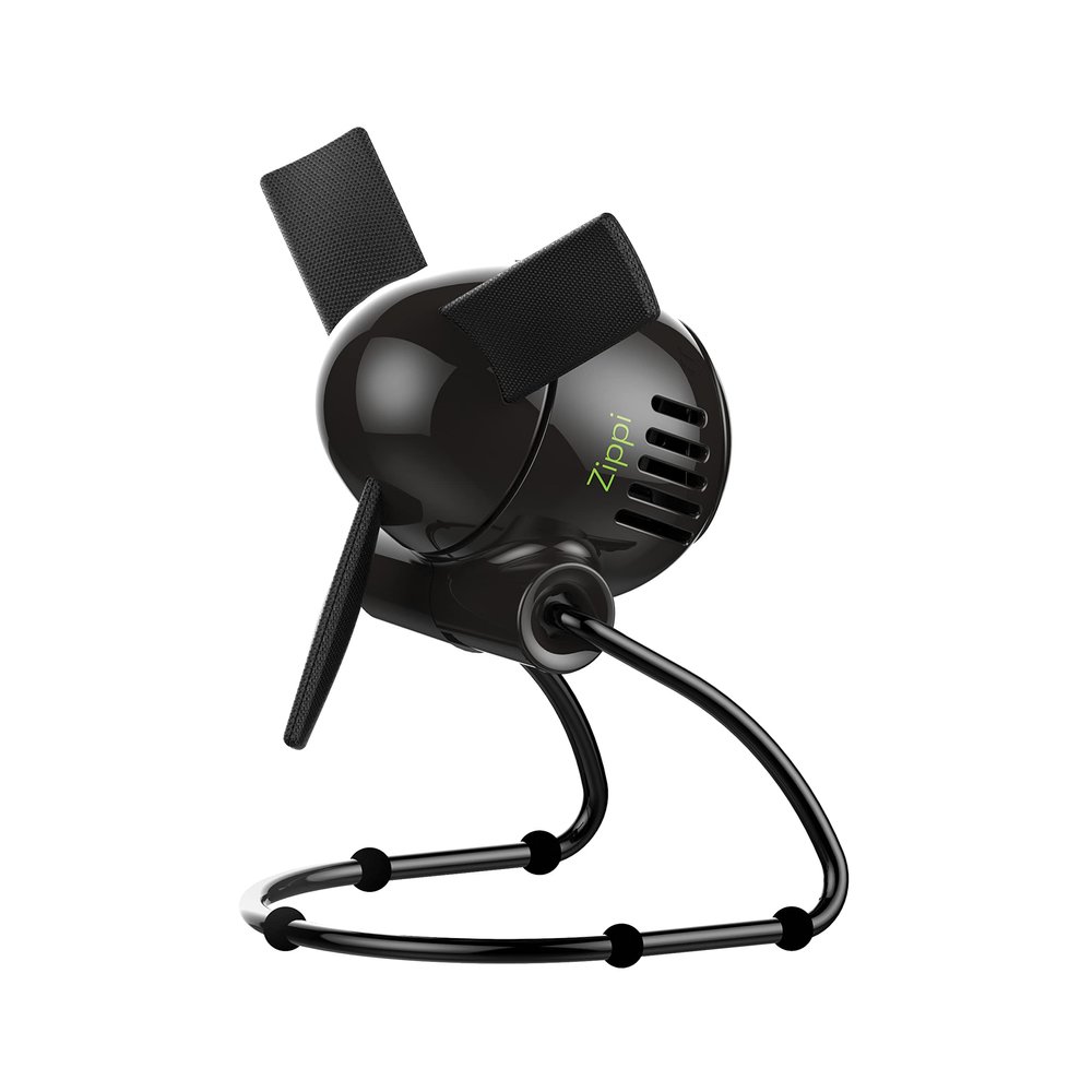 Vornado Zippi Small Personal Fan, Foldable Cooling for Desk, 2 Speed Settings, Soft Nylon Blades, Directable Airflow, Compact Design, Perfect Fan for Office and Bedroom, Multiple Color Options, Black