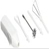 Norpro Cordless Mini Mixer, 5 Piece Set, One Size, White view 2