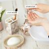 Milano Bathroom Accessories Set - 4 Piece Bathroom Accessory Set with Natural Mother of Pearl Shells - Decorative Bathroom Set Includes: Soap Dispenser, Toothbrush Holder, Tumbler and Soap Dish view 4