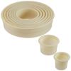 Mercer Culinary 9-Piece Round Plain Nylon Cutter Set,Off White view 4