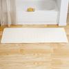 Oversized Bathroom Rug - Extra-Long Memory Foam Bath Mat with Nonslip Backing - Absorbent Runner for The Shower, Tub, or Sink by Lavish Home (White) view 1