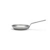 De Buyer - 5110.22 - 'Carbon Plus' Stove Round Lyonnaise Cup - Tail Feather Riveted - White Steel Sheet-Diameter 22 cm view 4