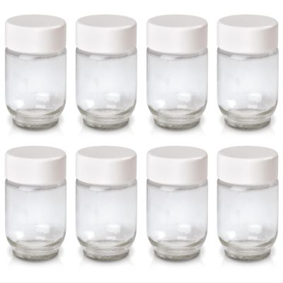 Euro Cuisine Glass Jars for Yogurt Maker, Set of 8